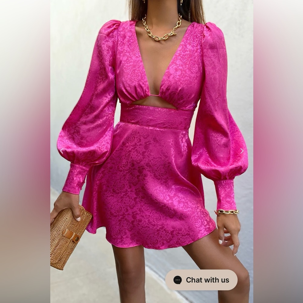 Runaway the label pink cut out dress size M 6